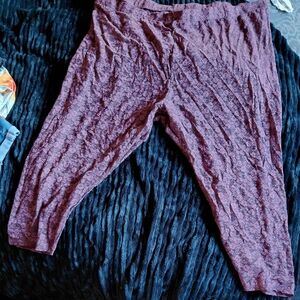 Torrid Burgundy Lace Leggings